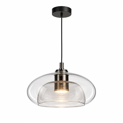 Đèn LED mặt dây chuyền bóng râm thủy tinh