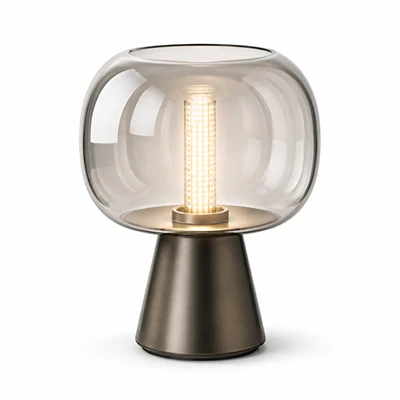 Đèn bàn LED bóng thủy tinh